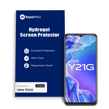 Vivo Y21G Compatible Premium Hydrogel Screen Protector With Full Coverage Ultra HD